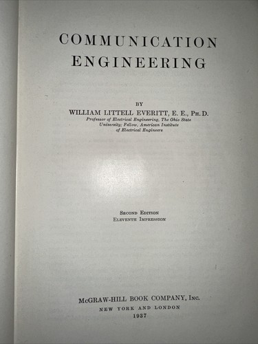 1932 communication engineering - 1932,