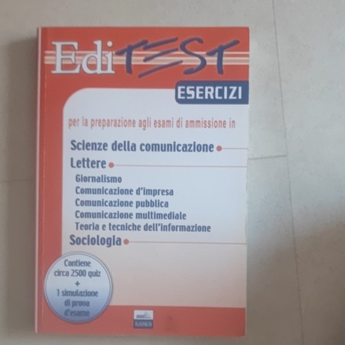 Editest esercizi scienze della - esercizi,